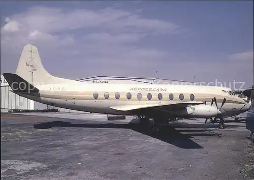 Flugzeuge Zivil Aero Eslava Viscount 745D XA RJL c n 391  Kat. Flug