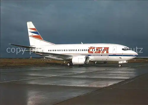 Flugzeuge Zivil CSA Czechoslovak Airlines B737 55S OK XGD c n 542 Kat. Flug