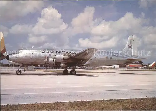 Flugzeuge Zivil Dominicana DC6A HI 292CT c n 44594 493 Kat. Flug