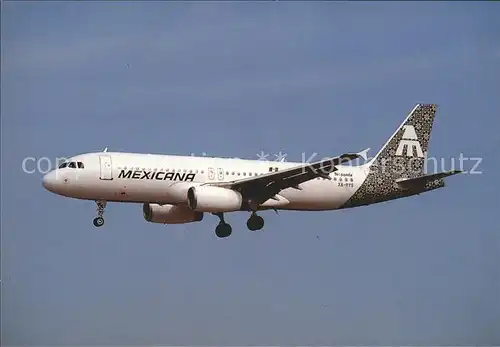 Flugzeuge Zivil Airbus A320 231 XA RYS Cn 259 Mexicana Kat. Flug