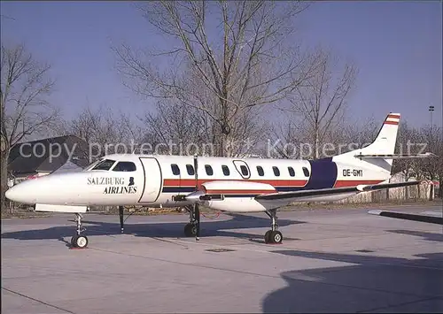 Flugzeuge Zivil Salzburg Airlines Swearingen SA2274C Metro III DE GMT c n AC 748 Kat. Flug