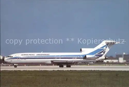 Flugzeuge Zivil Aerolineas Argentinas Boeing 727 287 Adv. LV OLP c n 22605 1787  Kat. Flug