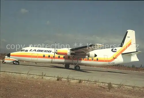 Flugzeuge Zivil Fokker F27 Mk500 Ladeco CC CIS Kat. Flug