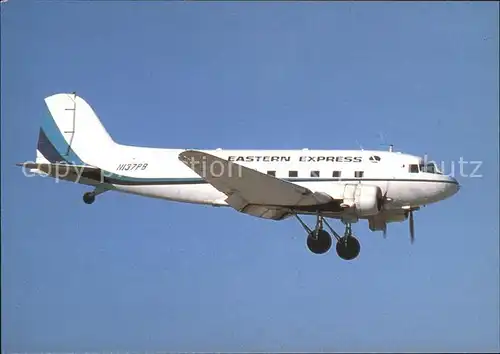 Flugzeuge Zivil Eastern Express Douglas DC3 A N137PB cn 4128 Kat. Flug