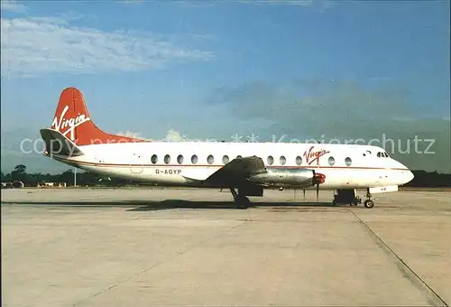 Flugzeuge Zivil Virgin Viscount 806 G AOYP C N 265 Kat. Flug