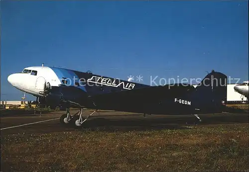 Flugzeuge Zivil Stellair DC 3 F GEOM  Kat. Flug