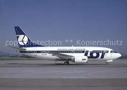 Flugzeuge Zivil LOT Boeing 737 59D SE DNI c n 26419 2186 Kat. Flug