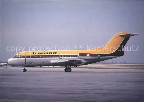 Flugzeuge Zivil Transair Fokker F28 Mk. 1000 C FTAY c n 11038 Kat. Flug