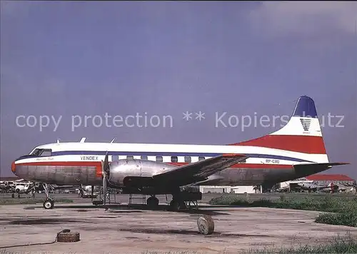 Flugzeuge Zivil Vendex Airways Convair 240 RP C110 c n 267 Kat. Flug
