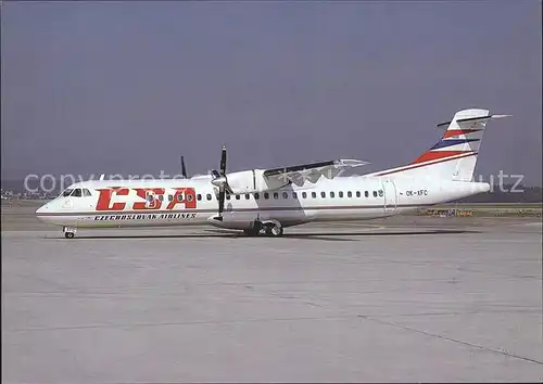 Flugzeuge Zivil CSA ATR72 202 OK XFC c n 299 Kat. Flug