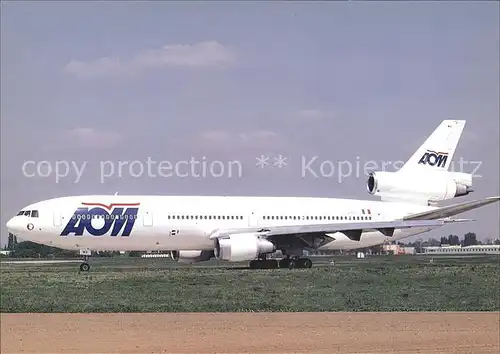 Flugzeuge Zivil AOM Air Outre Mer DC 10 30 F GLMX c n 47814 315 Kat. Flug