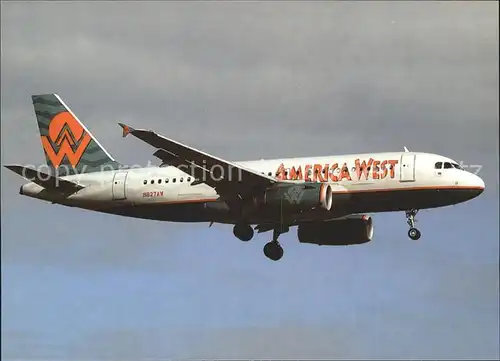Flugzeuge Zivil America West Airlines Airbus Industrie A319 132 N827AW cn 1547 Kat. Flug