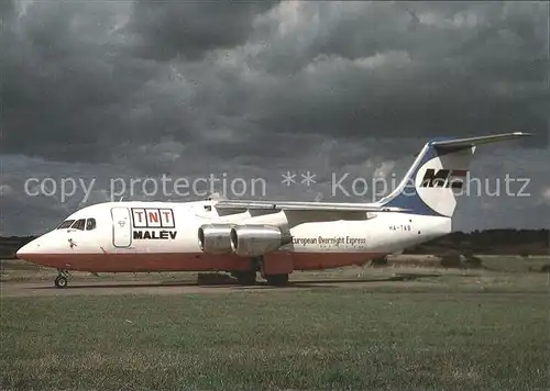 Flugzeuge Zivil BAe 146 200 QT HA TAB Malev TNT  Kat. Flug