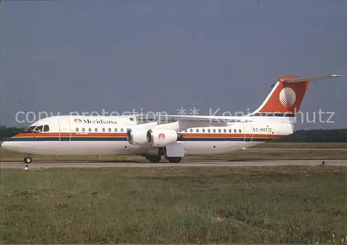 Flugzeuge Zivil Meridiana BAe 146 300 EC 807 c n 3165 Kat. Flug