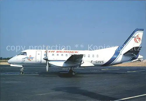 Flugzeuge Zivil Air Vendee Saab Sf 340A F GHVS Kat. Flug