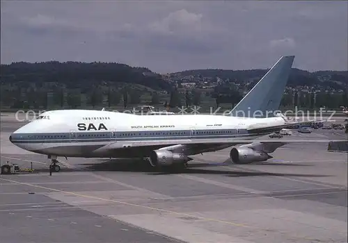 Flugzeuge Zivil SAA South African Airways Luxair cs Boeing 747SP 44 ZS SPA Kat. Flug