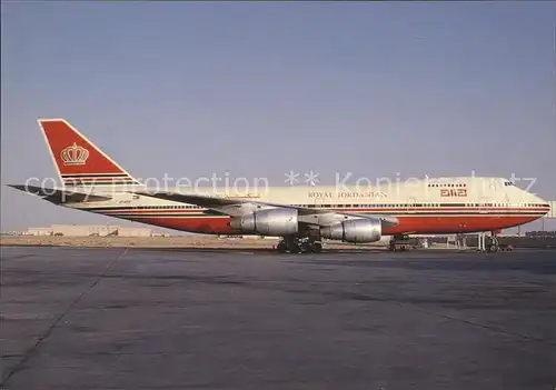 Flugzeuge Zivil Alia Royal Jordanian Boeing 747 2D3B JY AFA Kat. Flug