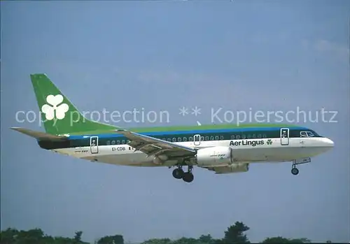Flugzeuge Zivil Aer Lingus Boeing 737 500  Kat. Flug