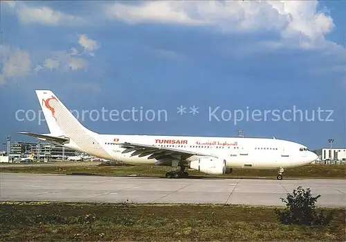 Flugzeuge Zivil Tunisair Airbus A.300 B4 TS IMA Kat. Flug