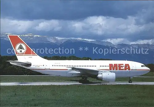 Flugzeuge Zivil MEA Airbus A.310 200 PH AGE  Kat. Flug