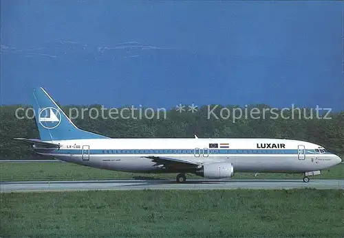 Flugzeuge Zivil Luxair Boeing 737 400 LX LGG Kat. Flug