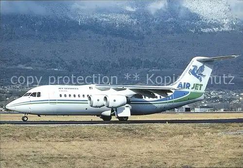 Flugzeuge Zivil Air Jet BAe 146 200 F GLNI  Kat. Flug