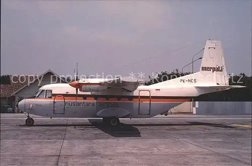 Flugzeuge Zivil Merpati Nusantaria Airlines P.T. IPNT CASA 212 AB4 Aviocar Srs 200 PK NCS c n 41N 201 Kat. Flug