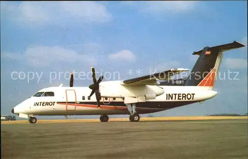 Flugzeuge Zivil Interot DHC 8 100 D BIRT Kat. Flug