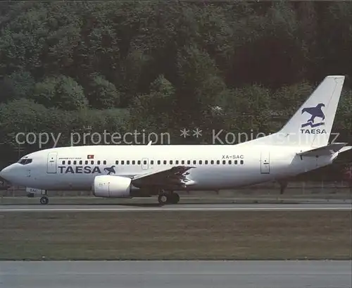 Flugzeuge Zivil TAESA Boeing B 737 500 XA SAC Kat. Flug