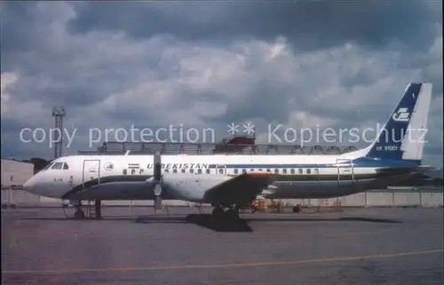 Flugzeuge Zivil Uzbekistan Airways IL 114 UK 91001 c n 101343823024 Kat. Flug
