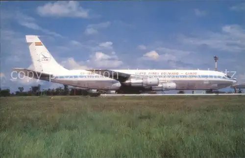 Flugzeuge Zivil Lloyd Aereo Boliviano B 707 323C CP 1698 c n 19586 670 Kat. Flug