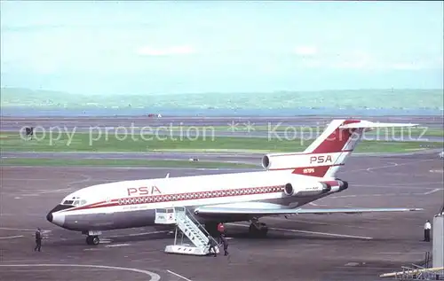 Flugzeuge Zivil Pacific Southwest Airlines Boeing 727 Kat. Flug