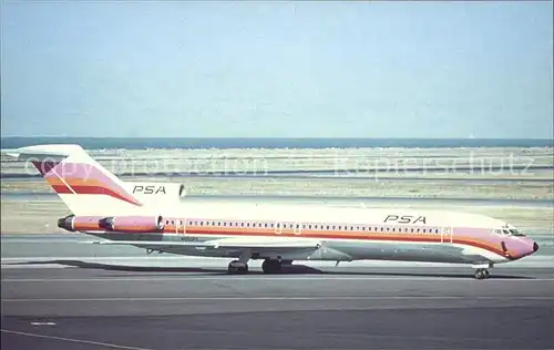 Flugzeuge Zivil Pacific Southwest Airlines Boeing 727 Kat. Flug