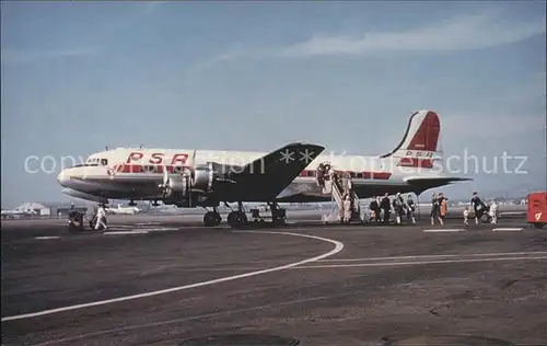 Flugzeuge Zivil Pacific Southwest Airlines DC 4 Kat. Flug