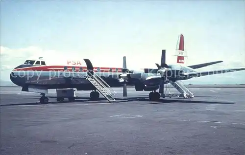 Flugzeuge Zivil Pacific Southwest Airlines Lockheed L 188 Kat. Flug