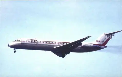 Flugzeuge Zivil Pacific Southwest Airlines DC 9 Kat. Flug