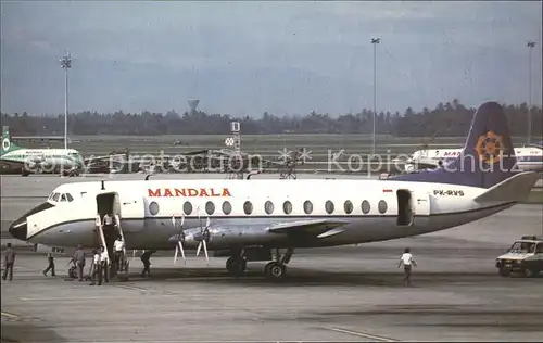 Flugzeuge Zivil Mandala Viscount 816 PK RVS Kat. Flug