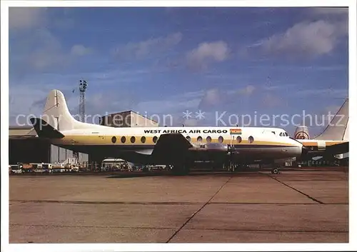 Flugzeuge Zivil Vickers Viscount West Africa Air Cargo  Kat. Flug