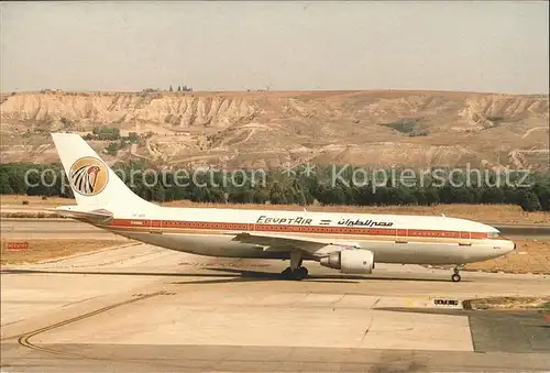 Flugzeuge Zivil Egyptair A300C 620 9K AHF c n 327 Kat. Flug