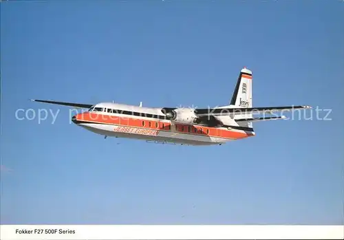 Flugzeuge Zivil Fokker F27 500F Series Jersey European Airways  Kat. Flug