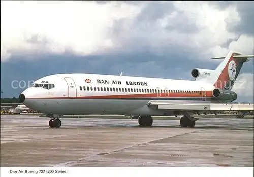 Flugzeuge Zivil Dan Air Boeing 727 200 Series  Kat. Flug