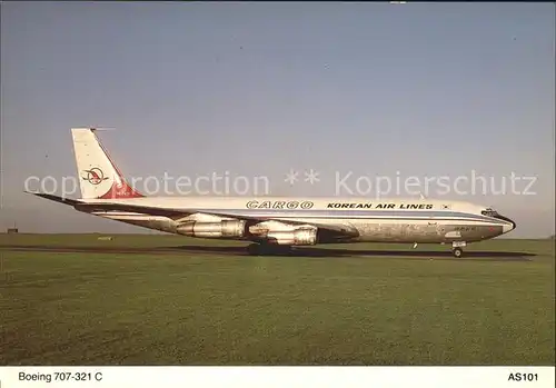Flugzeuge Zivil Boeing 707 321C HL 7431 Korean Air Lines  Kat. Flug