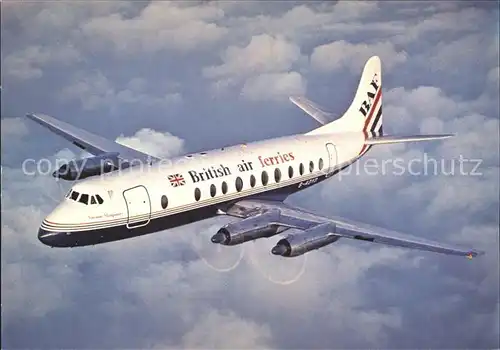 Flugzeuge Zivil British Air Ferries Aerospace 14 Viscount 802 806 Kat. Flug
