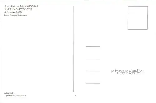Flugzeuge Zivil North African Aviation DC 9 51 SU BBK c n 47656 783 Kat. Flug