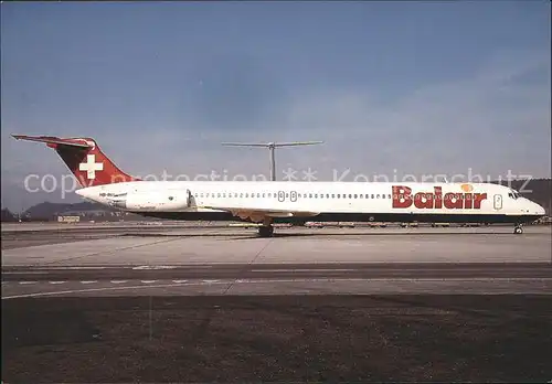 Flugzeuge Zivil HB INB Douglas DC9 82 Balair c n 49101 1051 Kat. Flug