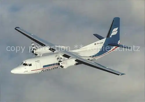 Flugzeuge Zivil Icelandair Flugleidir Fokker 50 PH EXM Kat. Flug