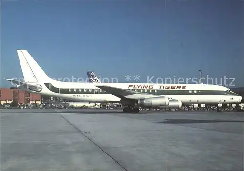 Flugzeuge Zivil Flying Tigers Alitalia DC 8 62F N3931A c n 45961 Kat. Flug