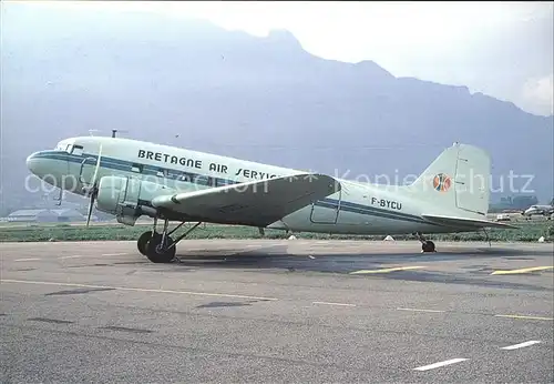 Flugzeuge Zivil Bretagne Air Service DC 3 F BYCU Kat. Flug