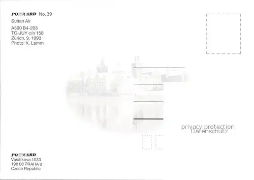 Flugzeuge Zivil Sultan Air A300 B4 203 TC JUY c n 158 Kat. Flug