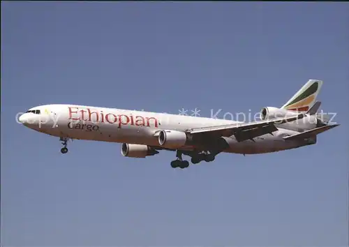 Flugzeuge Zivil Ethiopian Cargo MD 11F ET AML c n 48758 Kat. Flug
